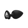 Ouch! Plug Bijou Anal silicone Heart Noir 8 x 4 cm
